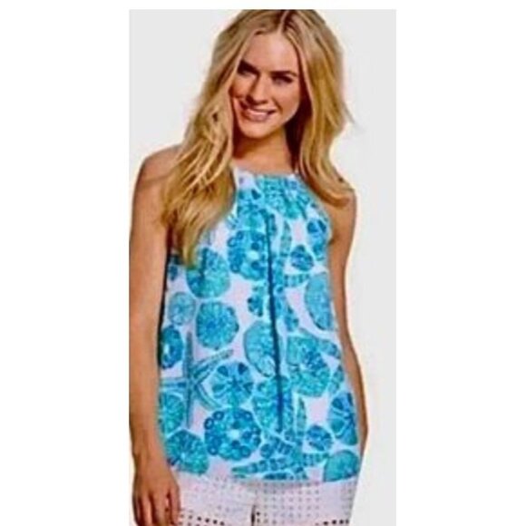 Lilly Pulitzer x Target Sea Urchin Starfish Shells Tank Top Women's Size XS - Picture 1 of 8